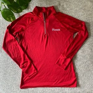 UW Madison Badger Red Quarter Zip Pullover